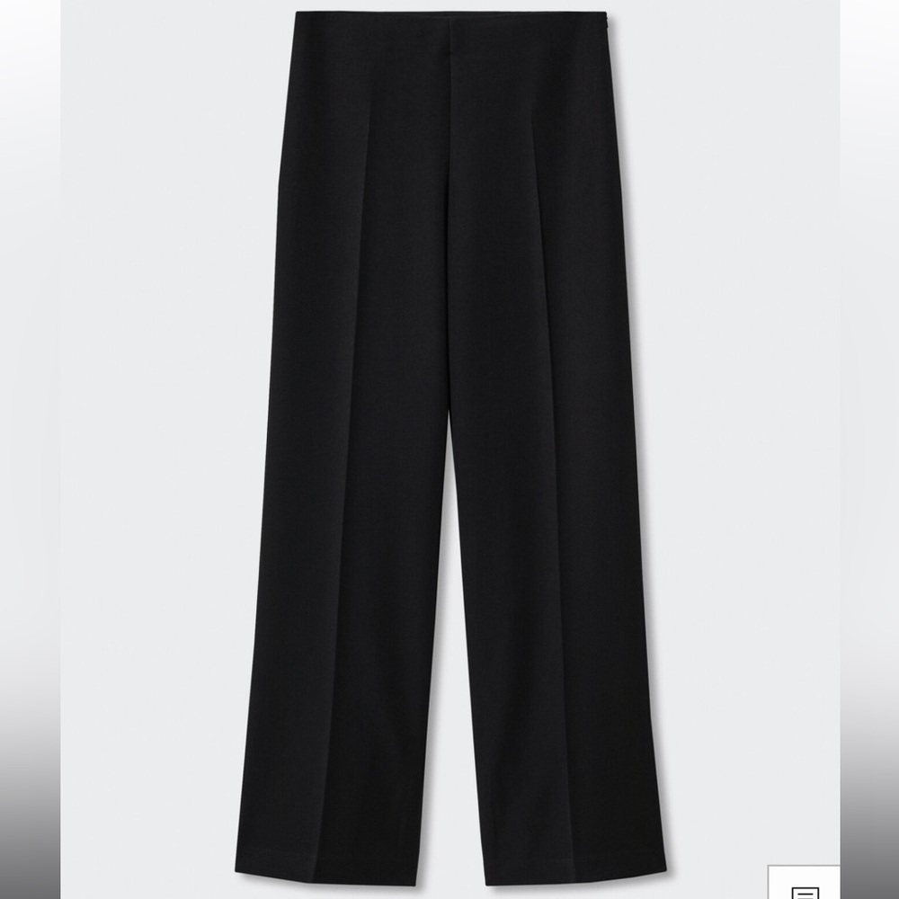 Mango Flowy Flared Pants Black Size 6